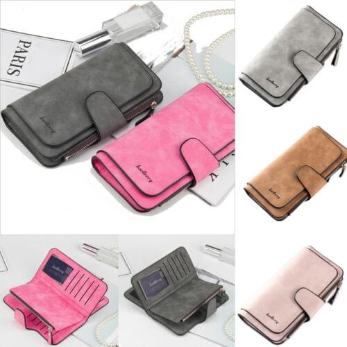 Fashion Women Wallet Lady Long PU Leather Trifold Card Holder Wallet Clutch Checkbook Coin Purse