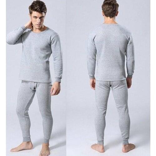 Men Thermal Johns Soft Cotton Nightwear Male Innerwear Sleepewear BottomWear Pullover 2021 New