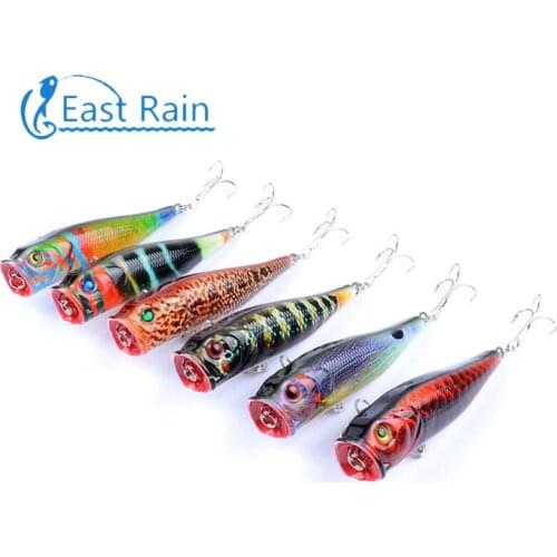9cm 14.4g Painted Topwater Bait for Freshwater Saltwater Fishing Lure Popper Artificial Hard Bait Free Shipping