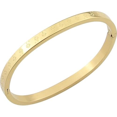 New Hot Stainless Steel Jewelry For Women And Children Snowflake Graphic Bracelet Party Love Brand Gifts Wholesale