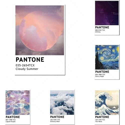 Pantone Butterfly Poster, Pantone Cloud Poster, Pantone Pocket Poster, Purple Pantone Poster, Princess Version, Pantone Fashion