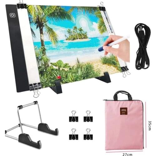NEW A3 Size Drawing Tablet Led Light Pad Tablet Diamond Painting Eye Protection Bright Copy Board Diamond Embroidery art