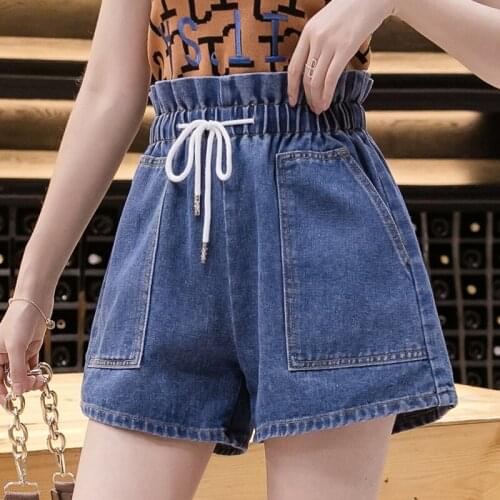 Summer High Waist Loose 5XL Large SizeDenim Shorts Women Hot Pants 2020 Korean Style Casual Shorts Jeans Ropa Mujer K5834