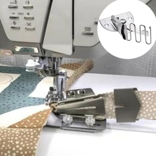 5 Sizes Overlock Binding of Curve Edge Folder Bias Binder Foot Sew Feet Machine Hemmer Right Angle Bias Binder Home Tool Accesso
