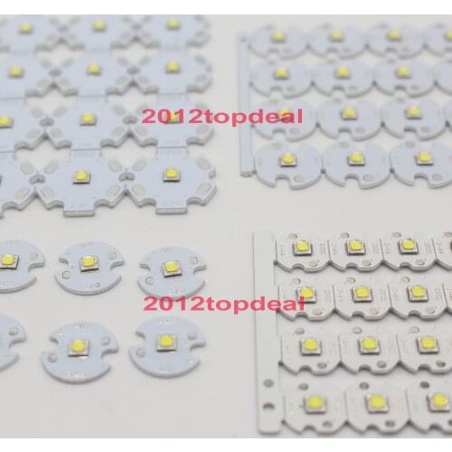 10PCS Cree XPG2 led XP-G2 1-5W LED Emitter Cold White 6000-6500K with 20/16/14/12 Star PCB for Flashlight/spotlight/Bulb
