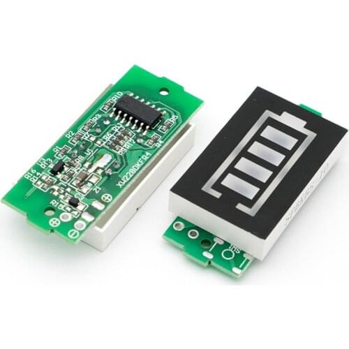 10pcs 1S 2S 3S 4S Single 3.7V Lithium Battery Capacity Indicator 4.2V Blue Display Electric Vehicle Battery Power Tester Li-ion