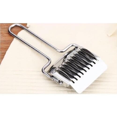 1PC Stainless Steel Noodle Pastry Cutter Roller Spaghett Maker Lattice Roller Docker Dough Cutter Pastry Tool OK 0948