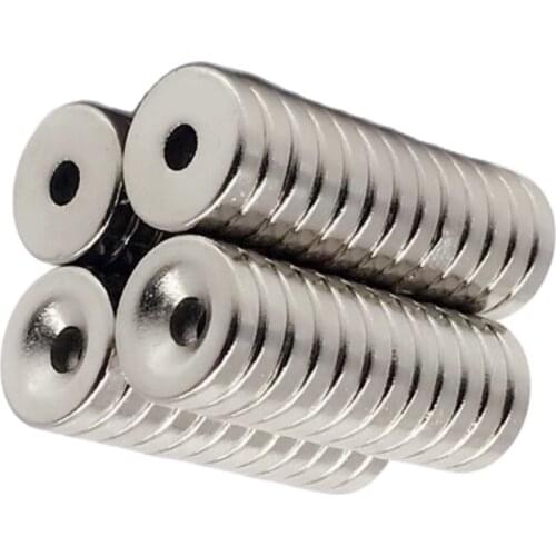 10/20/50/500Pcs Neodymium Magnet 12x3 Hole 3 N35 NdFeB Round Super Powerful Strong Permanent Magnetic imanes Disc 12*3 Hole3