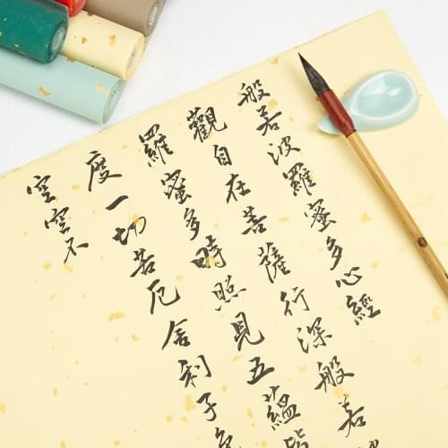 15 Sheets 48*180cm Chinese Calligraphy Paper Half-Ripe Rice Paper Brush Writing Painting Batik Antique Xuan Paper Carta Riso