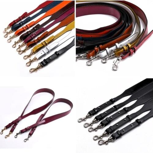 4cm Wide Long Bag Strap for Handbags Women Replacement Straps Single Shoulder Belt Accessories Parts Real Leather