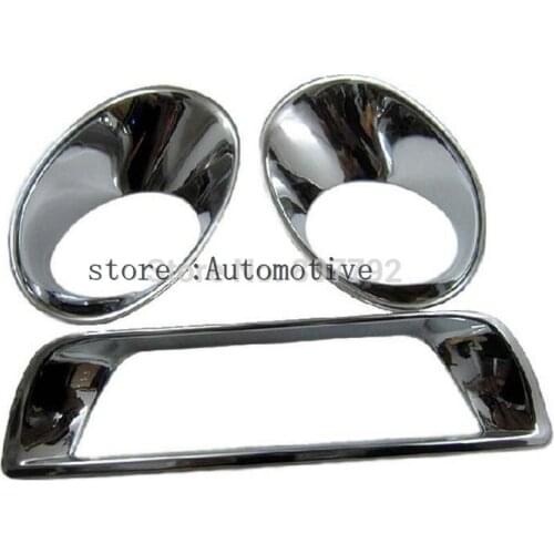 ABS Electroplating Front fog light cover + rear fog light cover 3pcs/set For Nissan Teana 2008 2009 2010