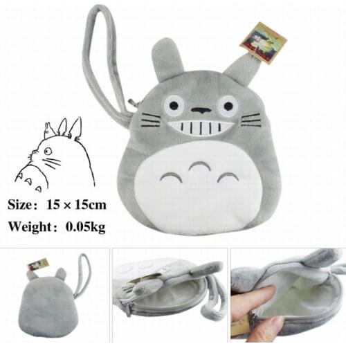 Anime Totoro Cotton Flannel Penny Bag Coin Purse Jewelry Pouch