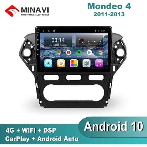 For Ford Mondeo 4 2010-2014 Android 9 2+32GB GPS Bluetooth WIFI Navigator Player 10 inch Car Radio Multimedia Auto Stereo
