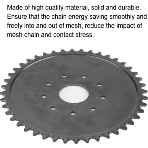 9 Hole 44 Tooth Chain Sprocket for 49cc 66cc 80cc Engine Motorized Bicycle Motorcycle Accessories Transmission Belt Wheel