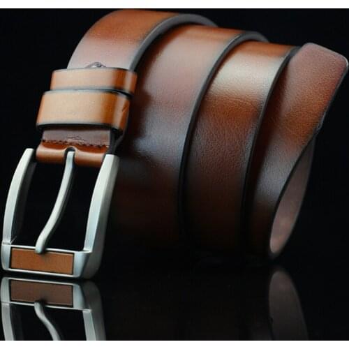 CKobj Mens Belt Mens High-Quality Belt Mens Leather Calfskin Belt Luxury Pin Buckle Vintage Belt Jeans Free Shipping