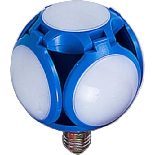 E27 Folding LED Light Bulb 5-Leaf Ceiling Light 85-265V for Garage Ceiling Home