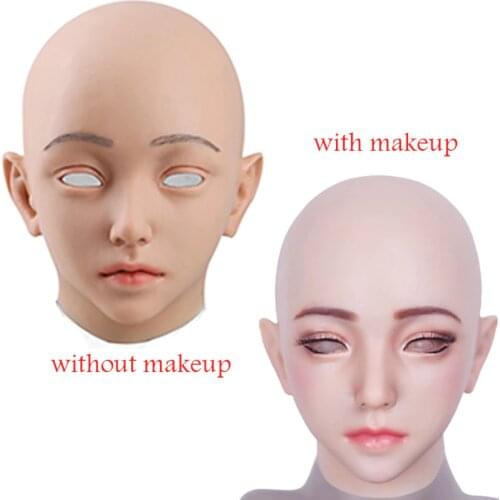 Emily Female Face Mask Silicone Mascarilla For Crossdresser Transgender Male To Female Clearance Items Mask For Face Masquerade