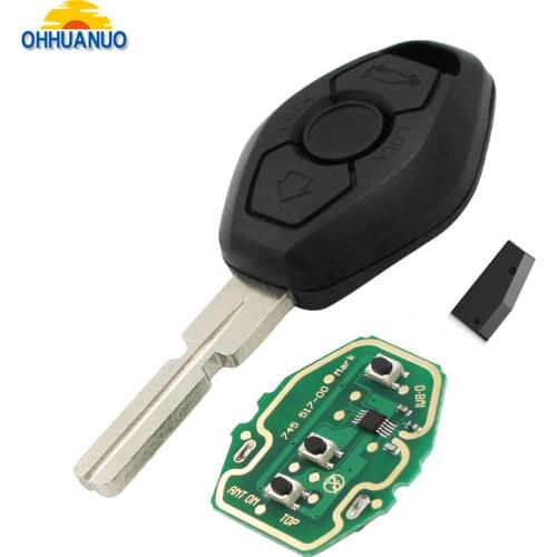 Remote Car Key for BMW EWS System PCF7935 Chip 315MHz or 433MHz for X3 X5 Z3 Z4 1/3/5/7 Series HU58 Blade