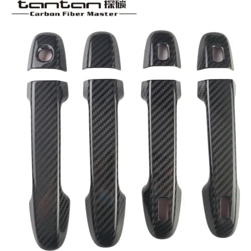Door Handle Covers Tantan Carbon Fiber Parts Applicable For Toyota Alphard/Vellfire Automobiles Exterior Accessories Stickers