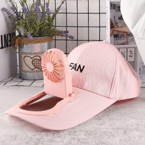 Summer Fan Cooling Baseball Cap Hat USB Rechargeable Breathable Shade Sunscreen Hat Summer Sport Outdoor Required Fishing Hat