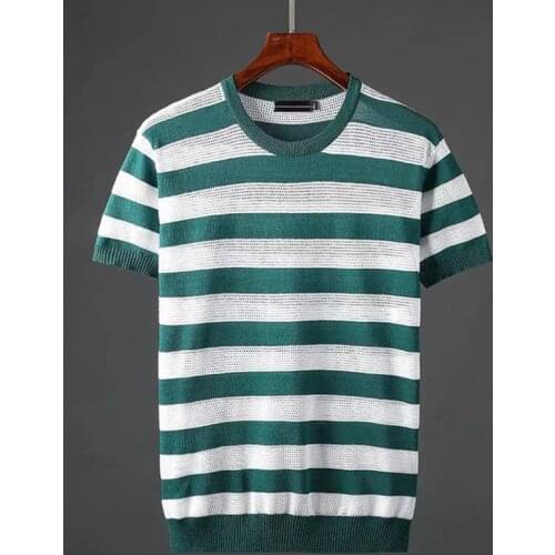 Luyaoskyen Mens Striped T-shirts