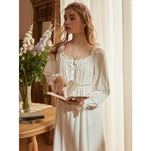 Nightgown Women Cotton Sleeping Dress Pregnant Woman