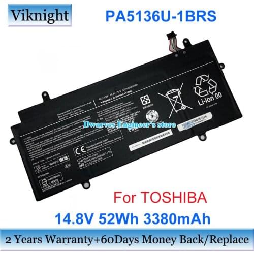 Genuine PA5136U-1BRS Battery 14.8V 52Wh PA5136U For Toshiba Portege Z30 Z30-A Z30T-B Z30-B-10Q Z30-C-01G Z30-C-155 Z30-A 1GX