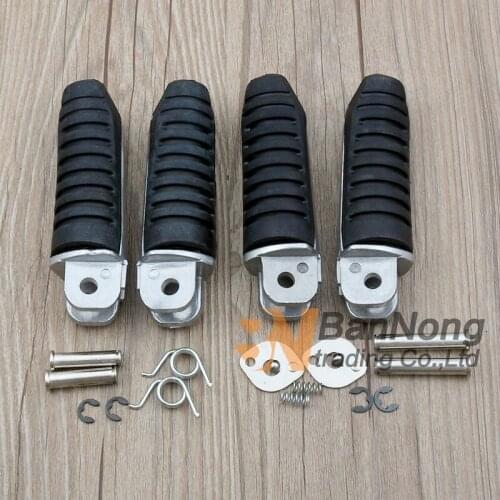 Motorcycle Front Rear Footrests Foot pegs For Suzuki GSF250 GSF400 74A 75A 78A 79A Bandit