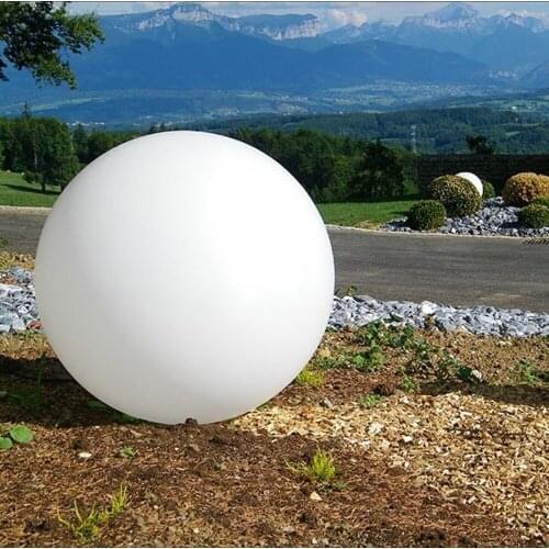 Diameter 25-60cm White PE Plastic Decoration Ball Shell Case Indoor Outdoor for Home/Hotel/Garden/Siwmming Pool Free Shipping