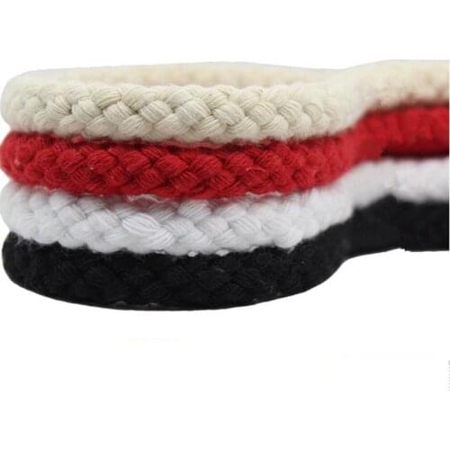10mm DIY Handmade Weave Rope Red White Black Tied The Knot Cord Kindergarten Decoration Rope 100%Cotton Macrame Cord String