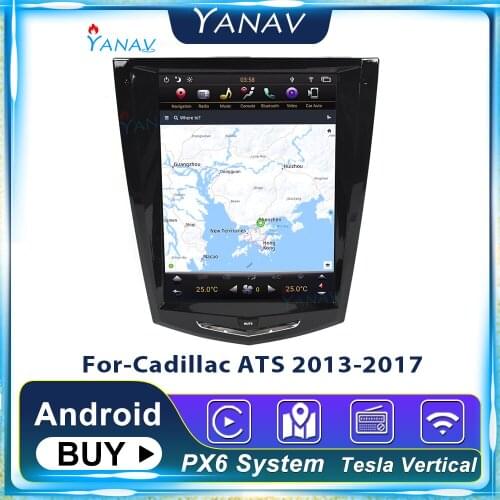 PX6 Android GPS Navigation Car Radio For-Cadillac ATS 2013-2017 Car Multimedia MP3 Player Audio Stereo Receiver Head Unit