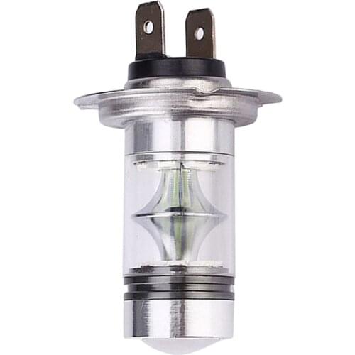 Silver 12V LED HEADLIGHT FOG RUNNING LAMP KIT FOR TRUCK CAR 8000K 1000LM H7