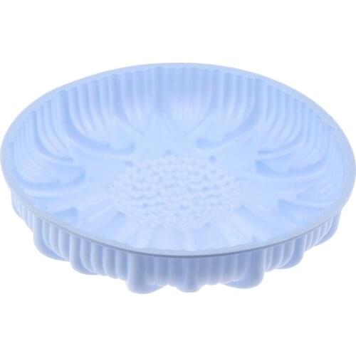 DIY Birthday Party Silicone Big Cake Molds Flower Crown Shape Cake Bakeware Baking Tool 3D Bread Pastry Mould Pizza Pan 26*5cm