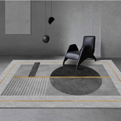 Nordic Carpet Floor Rugs Modern Sofa Coffee Table Living Room Blanket Study Bedside Personality Geometric Cushion Large Area Mat