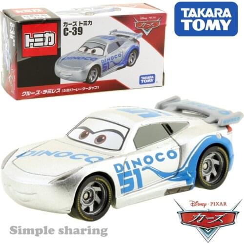 Takara Tomy Disney Cars Tomica C-39 Cruz Ramirez (Silver Racer Type) Hot Pop Kids Toys Motor Vehicle Diecast Metal Model
