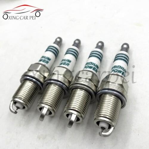 High quality 4PCS IRIDUIM spark plug IK22 Spark Plugs ignition plug BUJIA for 5310 BKR7EIX BKR7EIX-11 BCPR7EIX Auto Part