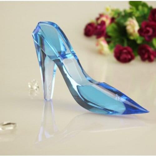 Cinderella crystal shoe Christmas girlfriend wife classmates birthday gift can be engraved glass shoes
