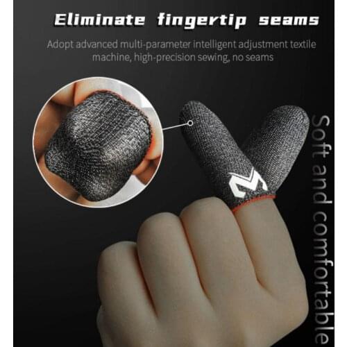 1 Pair Phone Games Sweat-Proof Finger Glove Thumb Cover Anti-slip Cot Sleeve PUBG Fingertip Touch Screen Mobile Game Accessories