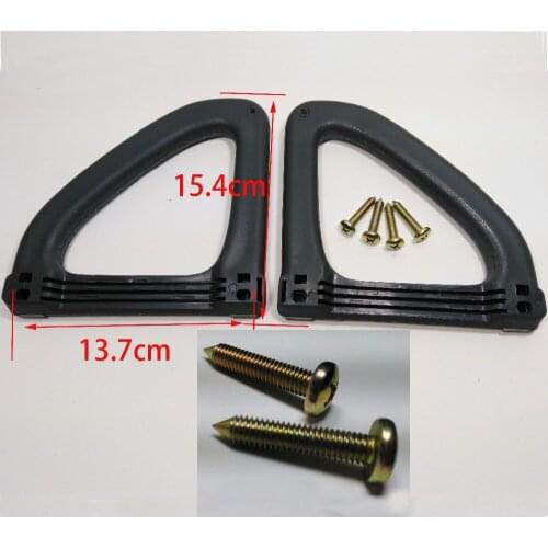 A Pair Dark grey Roof Handle With Screws Triangle Safety Handrail for Mitsubishi Pajero V31 V32 V33 Ceiling handle