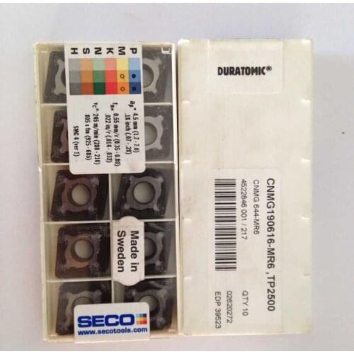 10PCS TOOLS CARBIDE INSERT CNMG190616 MR6 TP2500