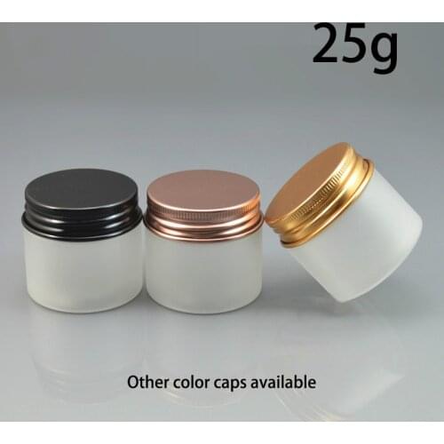 25g Matte Plastic Empty Jar 1oz Frost Clear Bottle 25ml Cosmetic Cream Makeup Lotion Container Candy Pill Tea Packaging 10pcs