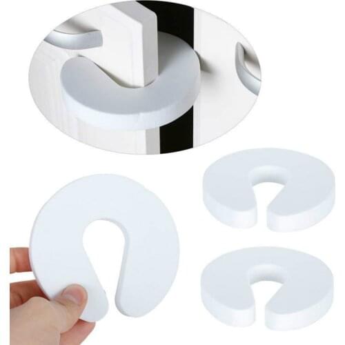 4PCS Baby Safety Locks Children Protection EVA C Shape Security Cabinet Locks Kids Finger Safe Door Stopper Safety Door Stop