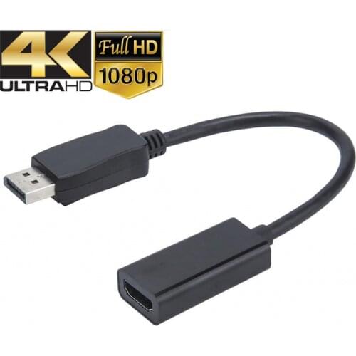 4K 1080P Displayport DP to HDMI-compatible cable adapter converter DP in HDMI-compatible out for HP Dell Asus PC laptop