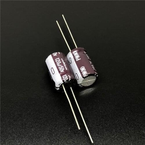 5Pcs/50Pcs 120uF 50V NICHICON PM Series 10x16mm 50V120uF Low Impedance Aluminum Electrolytic capacitor
