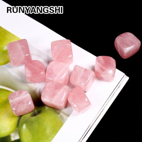 50g/bag Natural rose quartz crystal big rock mineral specimen healing can be used for aquarium stone home decoration crafts