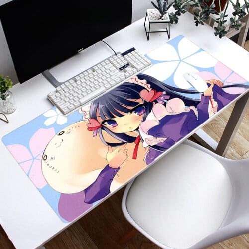 900*400mm Large Gaming Mouse Pad Anime Large Size Gaming Mouse Pad Anti-slip Natural Rubber PC Computer Gamer Mousepad Desk Mat