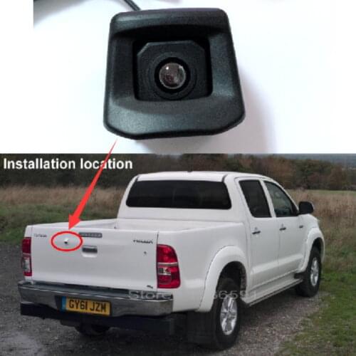 For Toyota Hilux 2010~2017 / Car Rear View Camera / Parking Reverse Camera / CCD RCA NTST / Car Back Reverse Hole OEM Camera