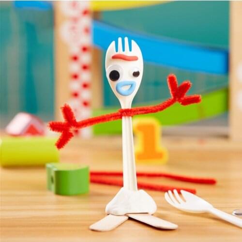 Cartoon Toy Story 14cm DIY Forky Interactive Toy Action figure Collection Doll Toys for Children Gifts