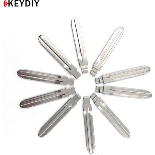 KEYDIY 10 pcs/lot Metal Blank Uncut Flip KD/JMD/VVDI Remote Replacement Car Key Blade #02 for TOY43 Toyota
