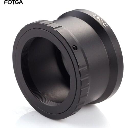 FOTGA T2-NEX Telephoto Mirror Lens Adapter Ring for Sony NEX E-Mount cameras to attach T2/T mount lens